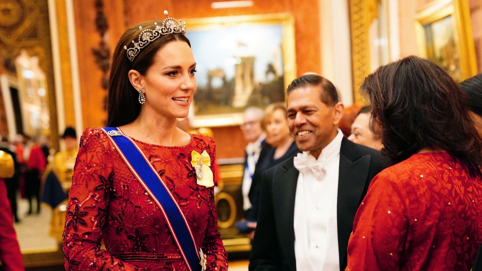 Lotus tiara worn by Kate Middleton