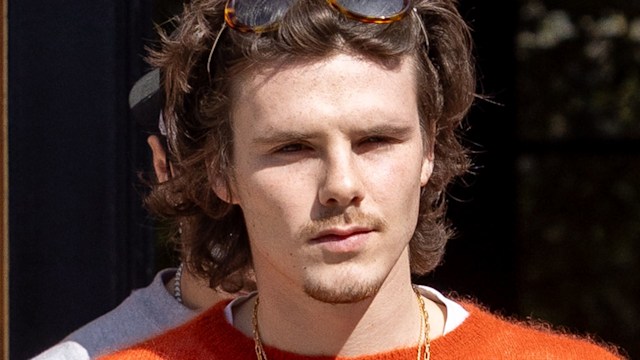 PARIS, FRANCE - MARCH 07: (L-R) Jackie Apostel and Cruz Beckham are seen on March 07, 2025 in Paris, France. (Photo by Marc Piasecki/GC Images)