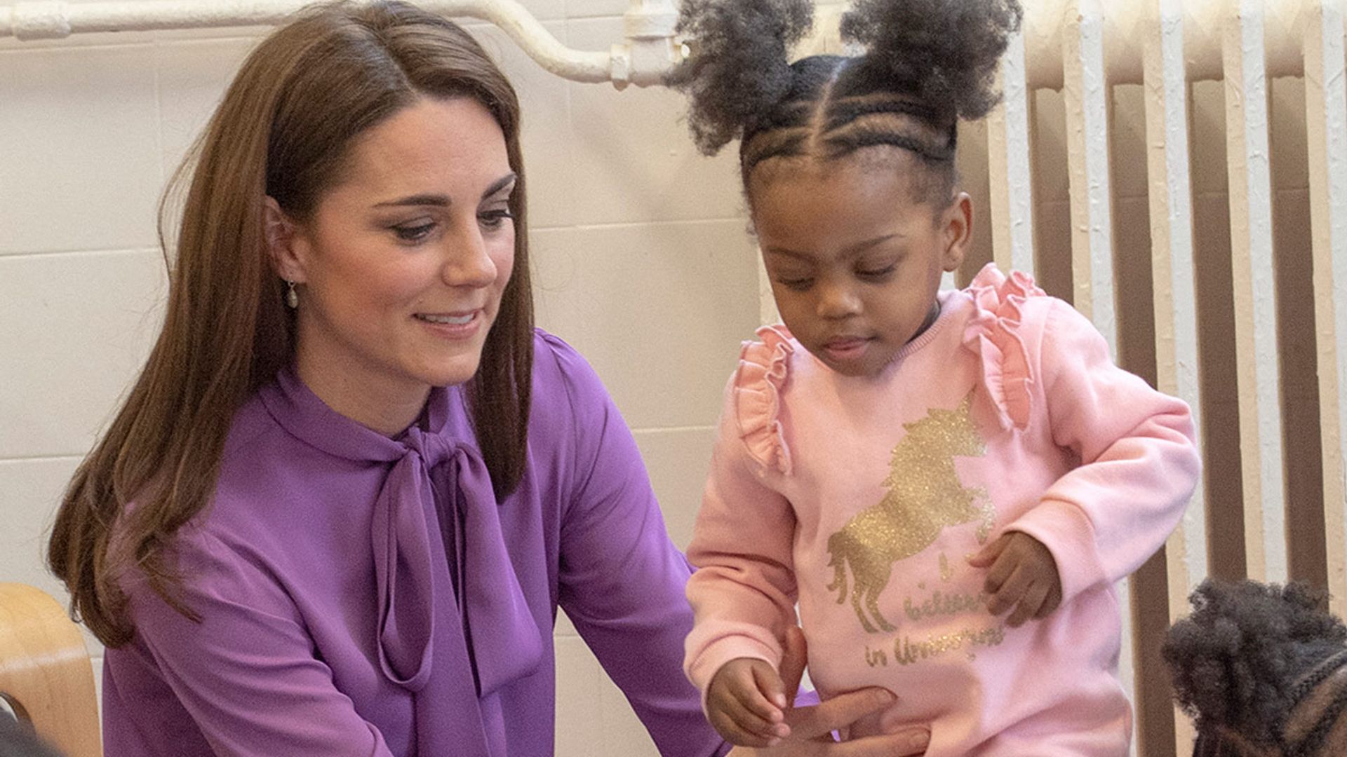 kate middleton with baby