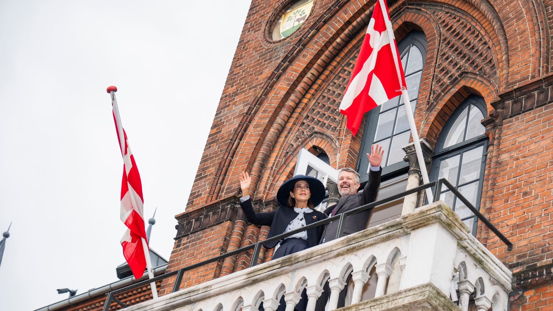 King Frederik X and Queen Mary arrives at City Hall in Vejle 