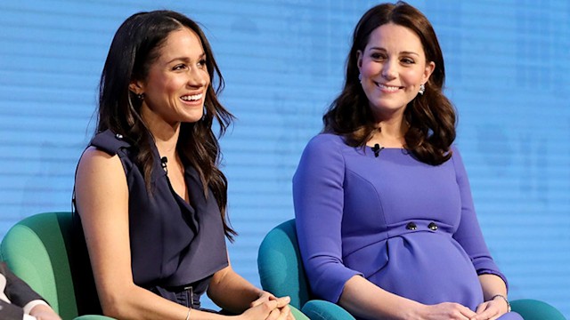 kate middleton reacts meghan baby news