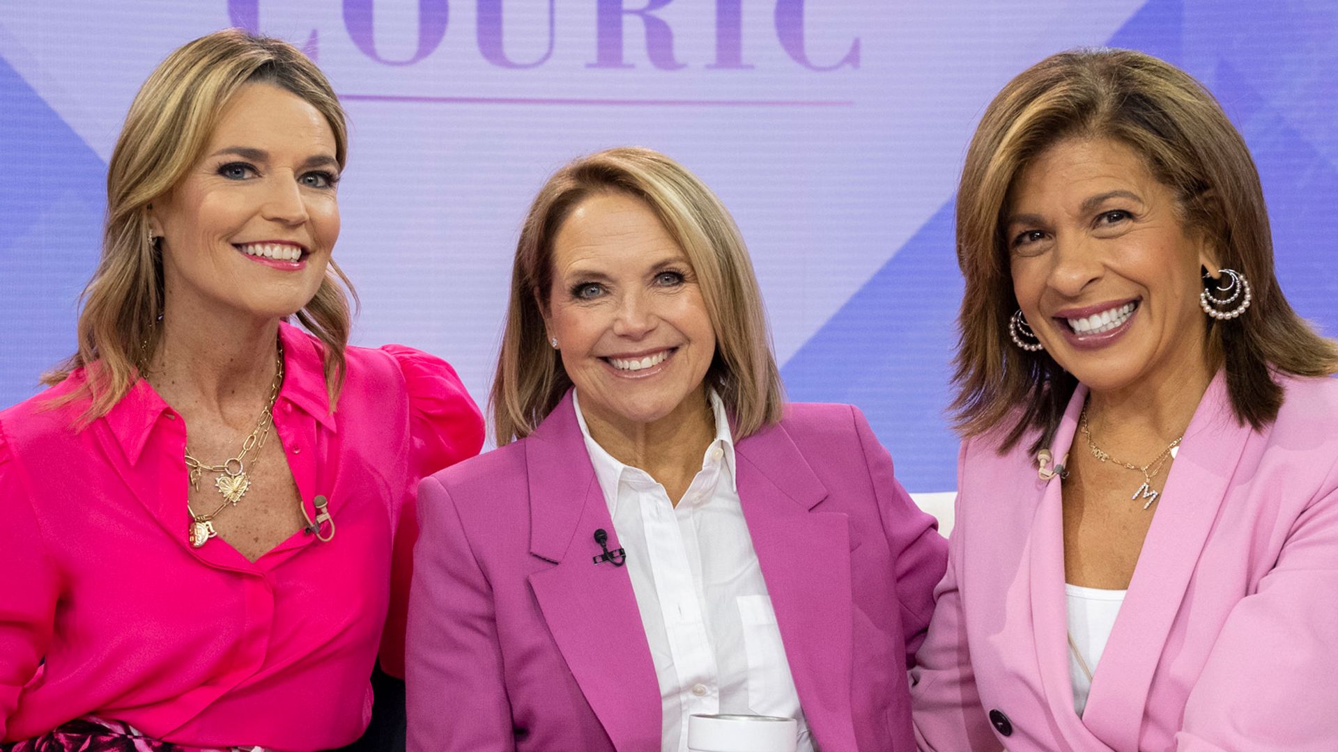 TODAY -- Pictured: Savannah Guthrie, Katie Couric and Hoda Kotb on Monday, October 3, 2022