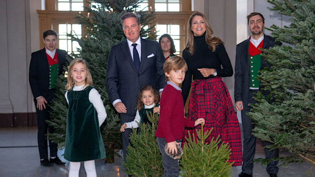 Princess Madeleine with Christopher O'Neill and their three children Princess Leonore, Princess Adrienne and Prince Nicolas