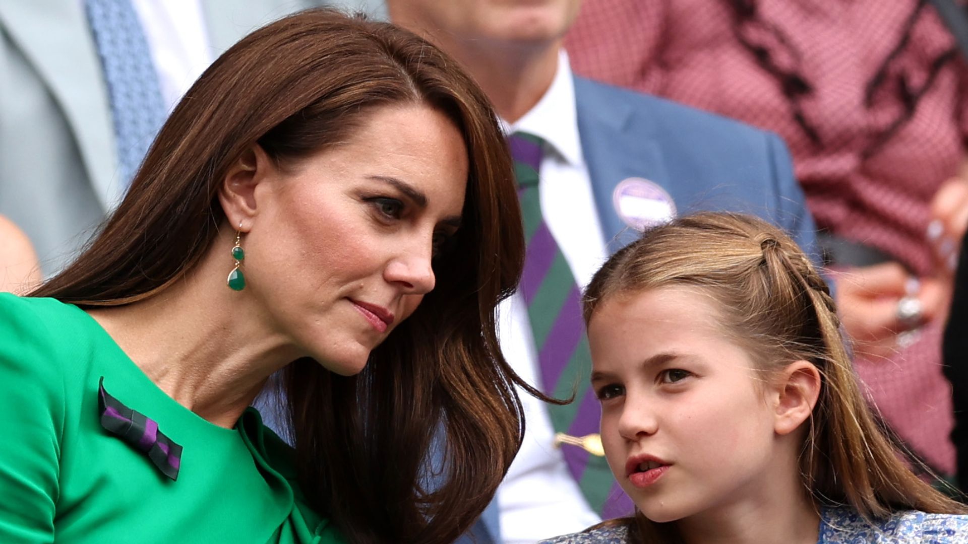 princess kate in wimbledon royal box with princess charlotte