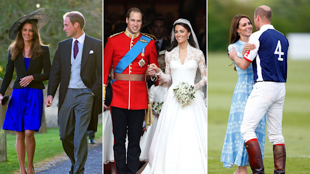 William and Kate's love story in photos