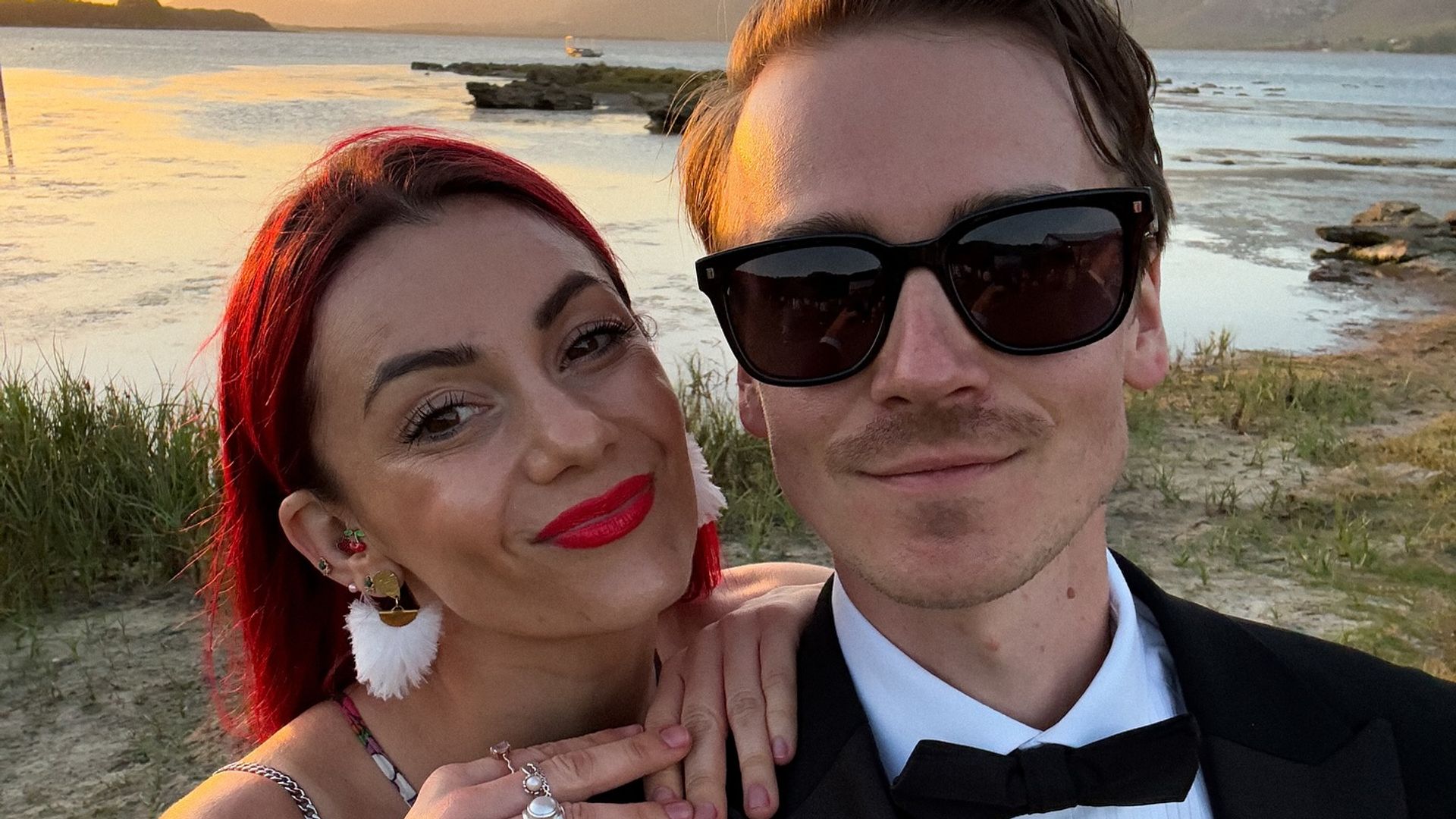 Dianne Buswell and Joe Sugg look so in love in unseen photograph of secret wedding