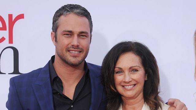 Taylor Kinney with his mom Pamela Heisler