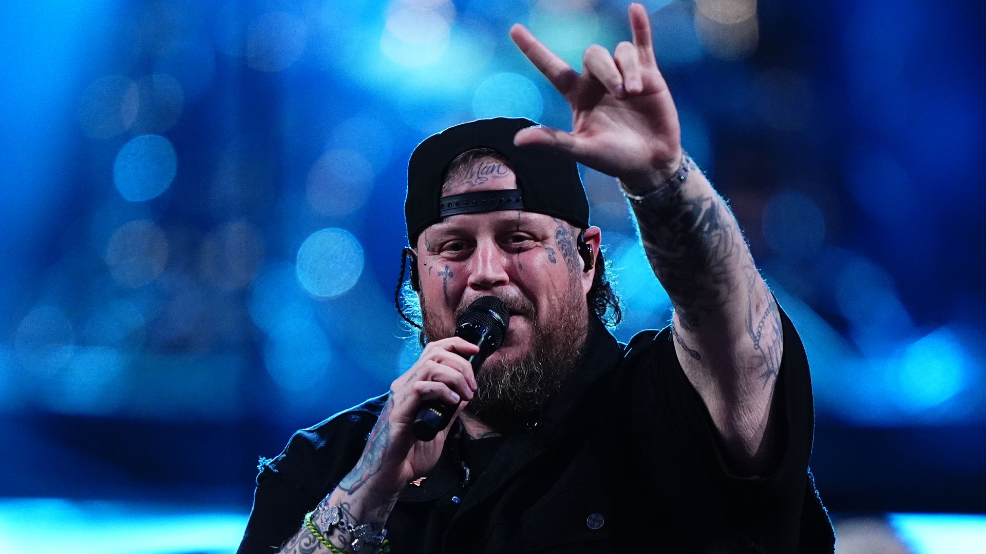 Jelly Roll performs during the Closing Ceremony of the 2025 Invictus Games
