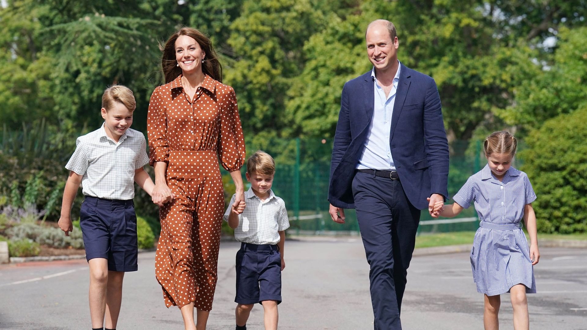 Princess Kate and Prince William with their children