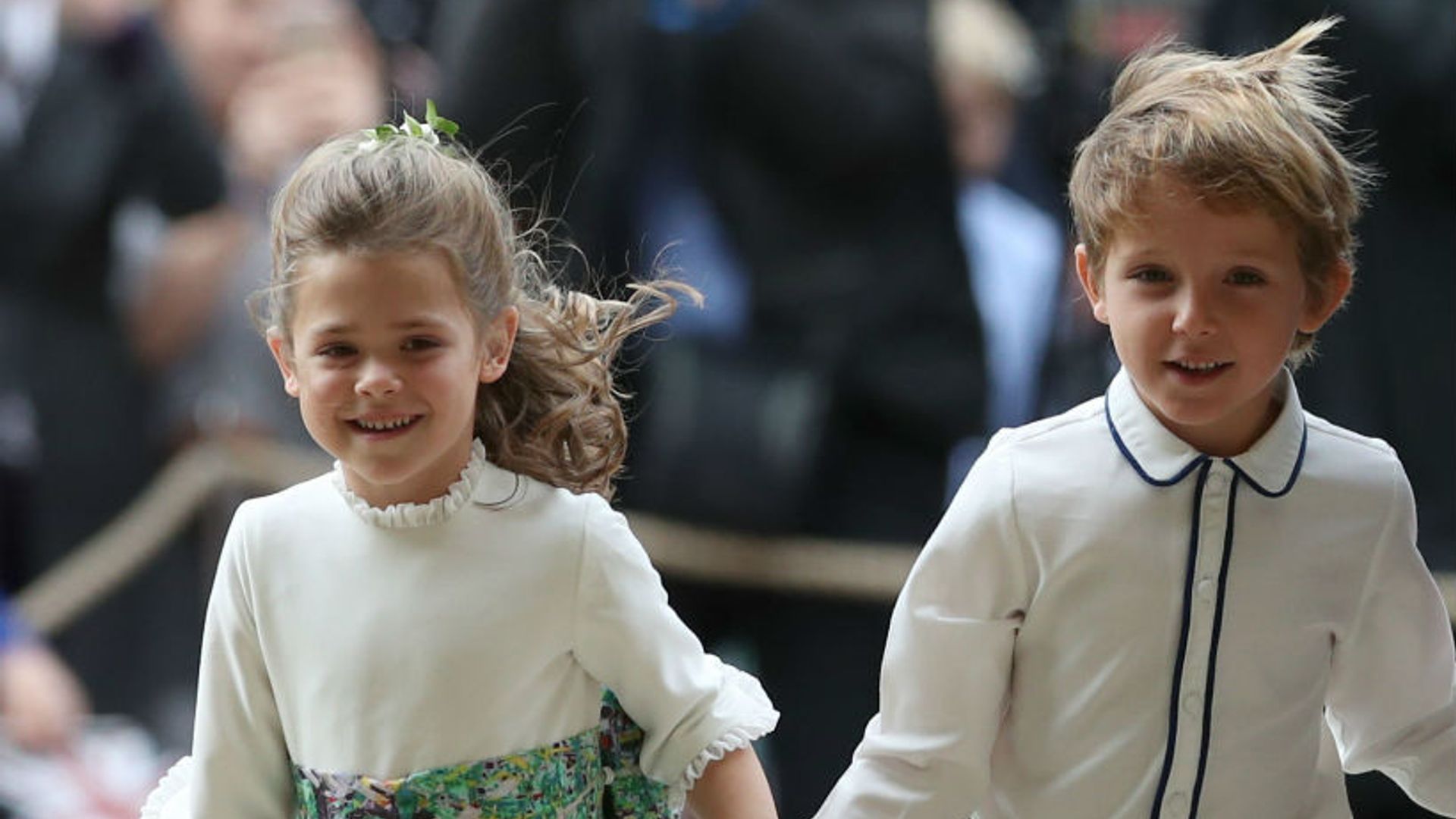 Robbie Williams' daughter Teddy seen for first time at Princess Eugenie's  wedding – and she's identical to her dad | HELLO!