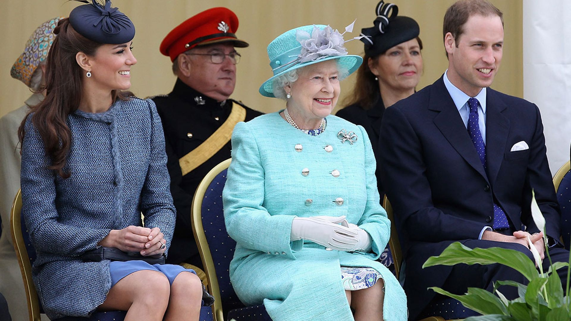 cambridges with the queen