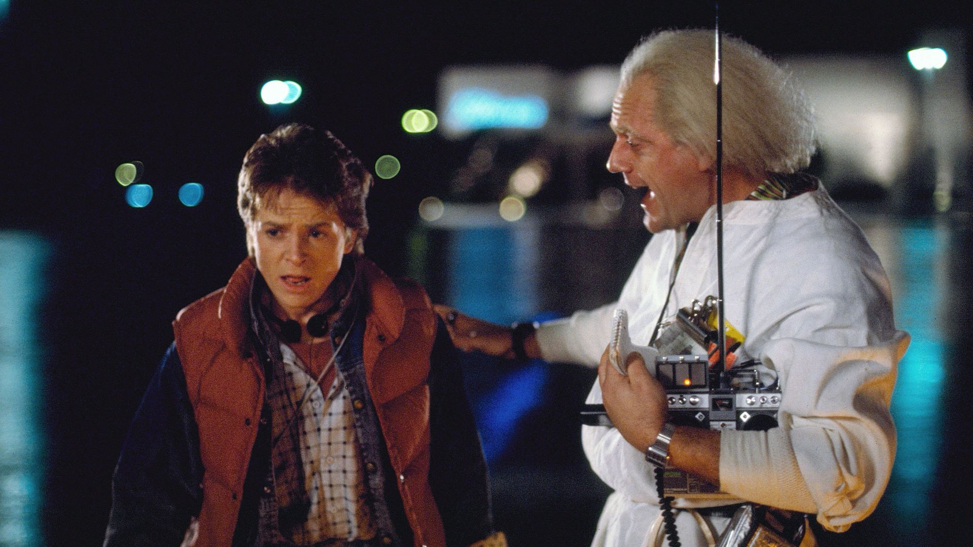 Editorial use only. No book cover usage.
Mandatory Credit: Photo by Amblin Entertainment/Universal Pictures/Kobal/Shutterstock
Michael J. Fox, Christopher Lloyd
Back To The Future - 1985
Director: Robert Zemeckis
Amblin Entertainment/Universal Pictures