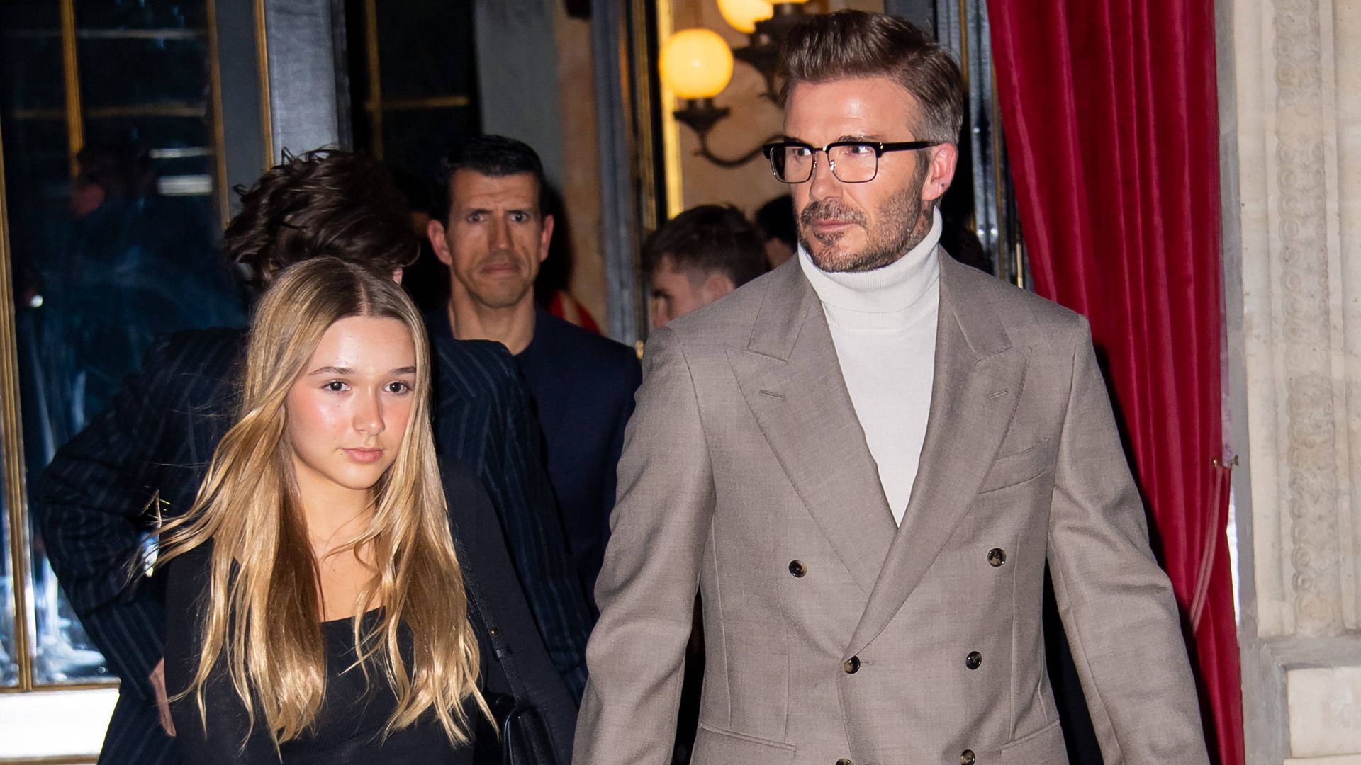 Harper Beckham, 12, is mum Victoria's actual lookalike in £300 floral dress