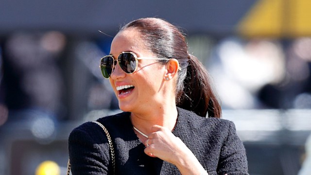 Meghan, Duchess of Sussex attends the Land Rover Driving Challenge, on day 1 of the Invictus Games 2020 at Zuiderpark 