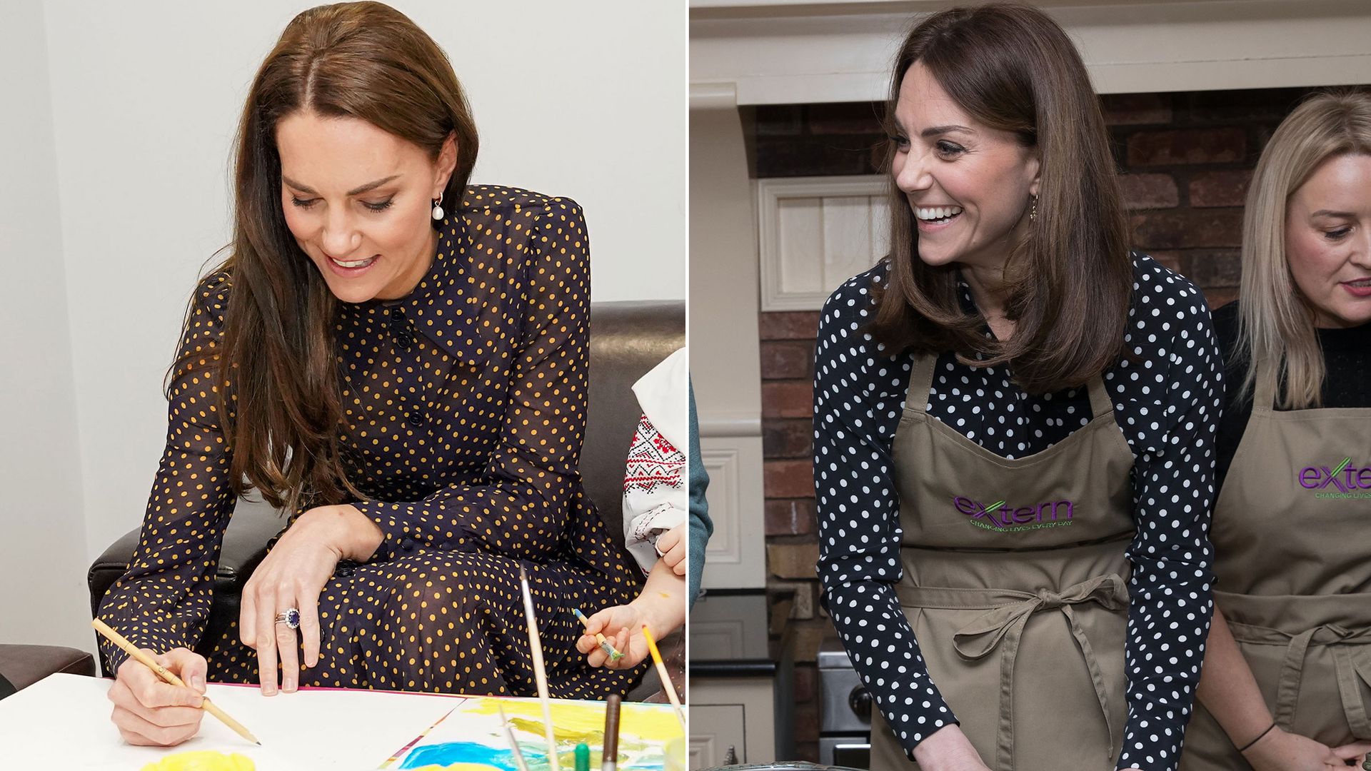 Kate Middleton drawing and cooking