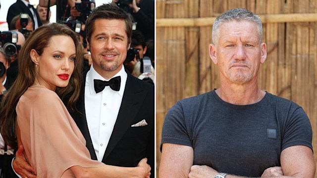 Angelina Jolie and Brad Pitt, Mark 'Billy' Billingham split image