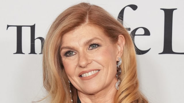 A close up of Connie Britton at The Life List premiere