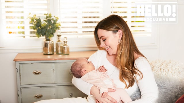 Rosie Kelly poses with baby Billie for exclusive HELLO! shoot