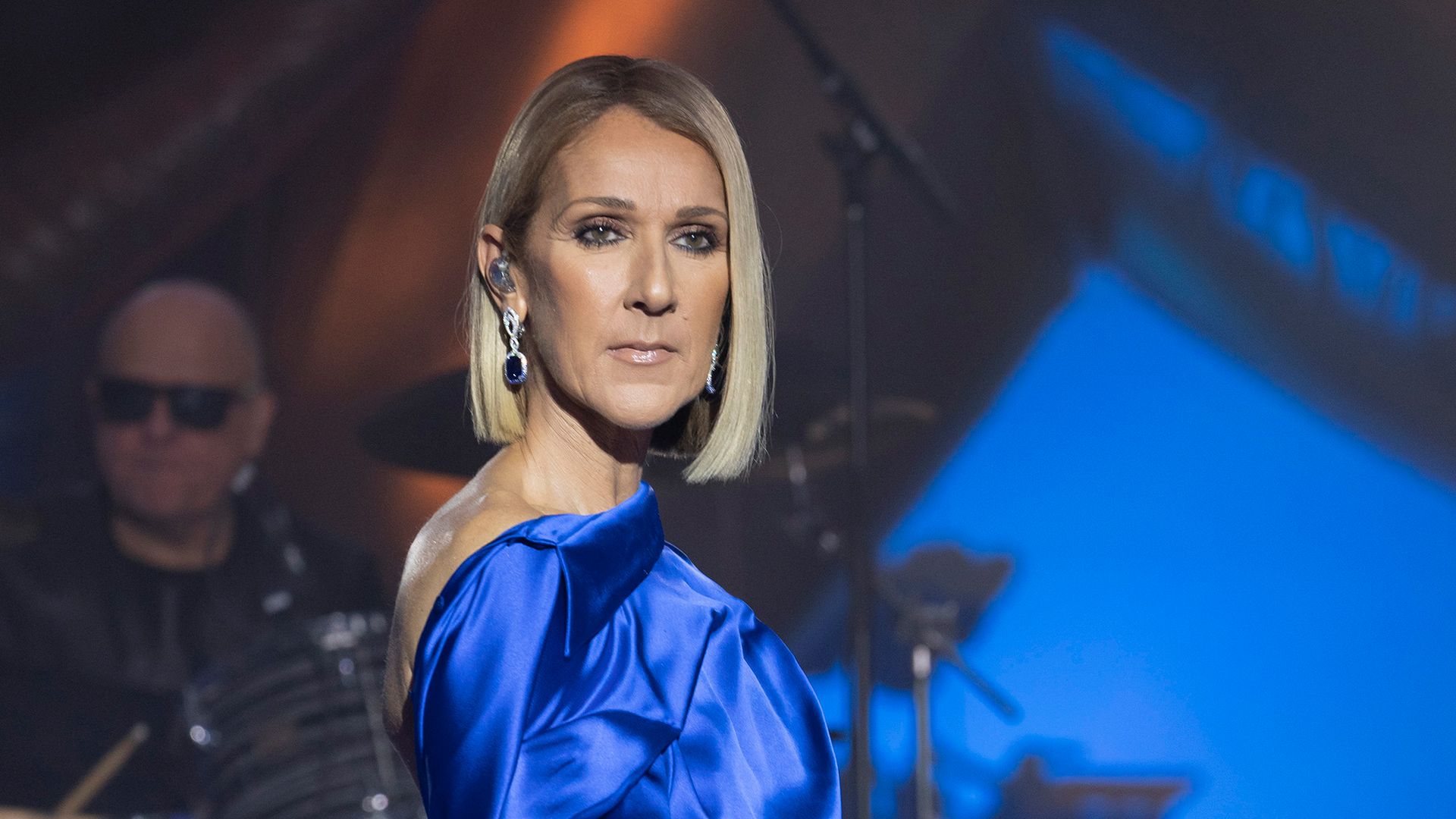 Celine Dion performing at the Macys Thanksgiving Parade in 2019