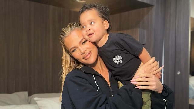 Khloe Kardashian shocks fans with new photo of 'tall' son Tatum, 2 | HELLO!