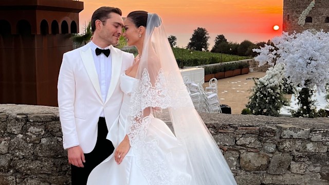 Amy Jackson’s Alberta Ferreti wedding dress was pure fairytale magic 