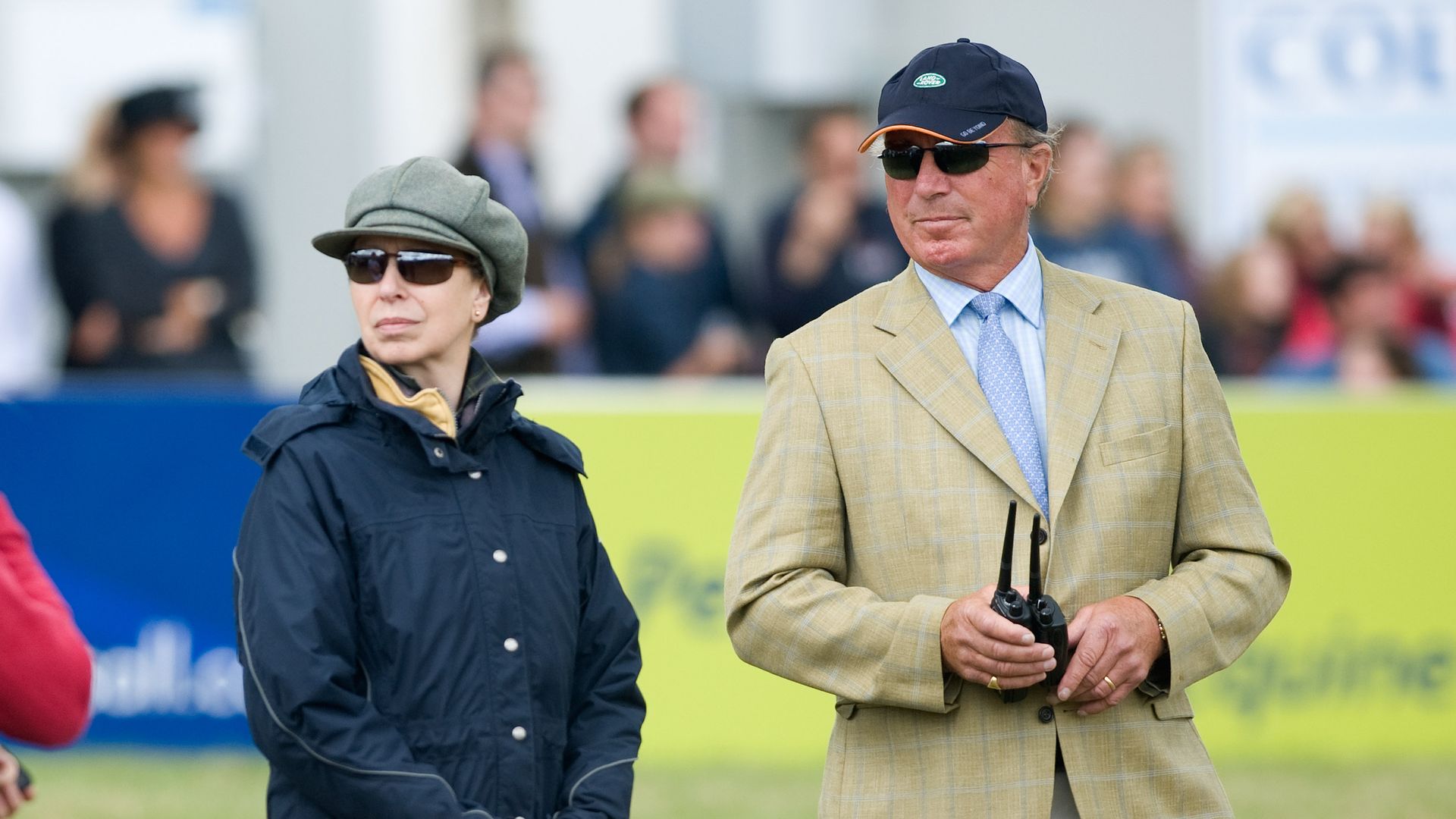 princess anne and mark phillips in jackets and hats