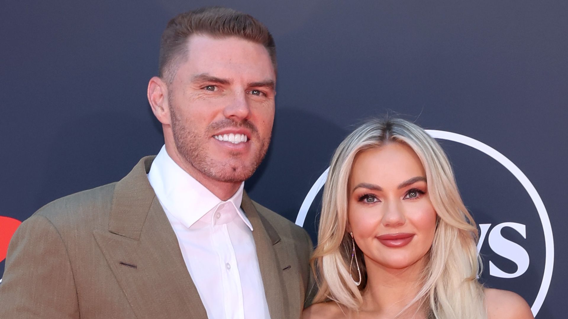 Freddie Freeman and Chelsea Freeman attend the 2025 ESPY Awards