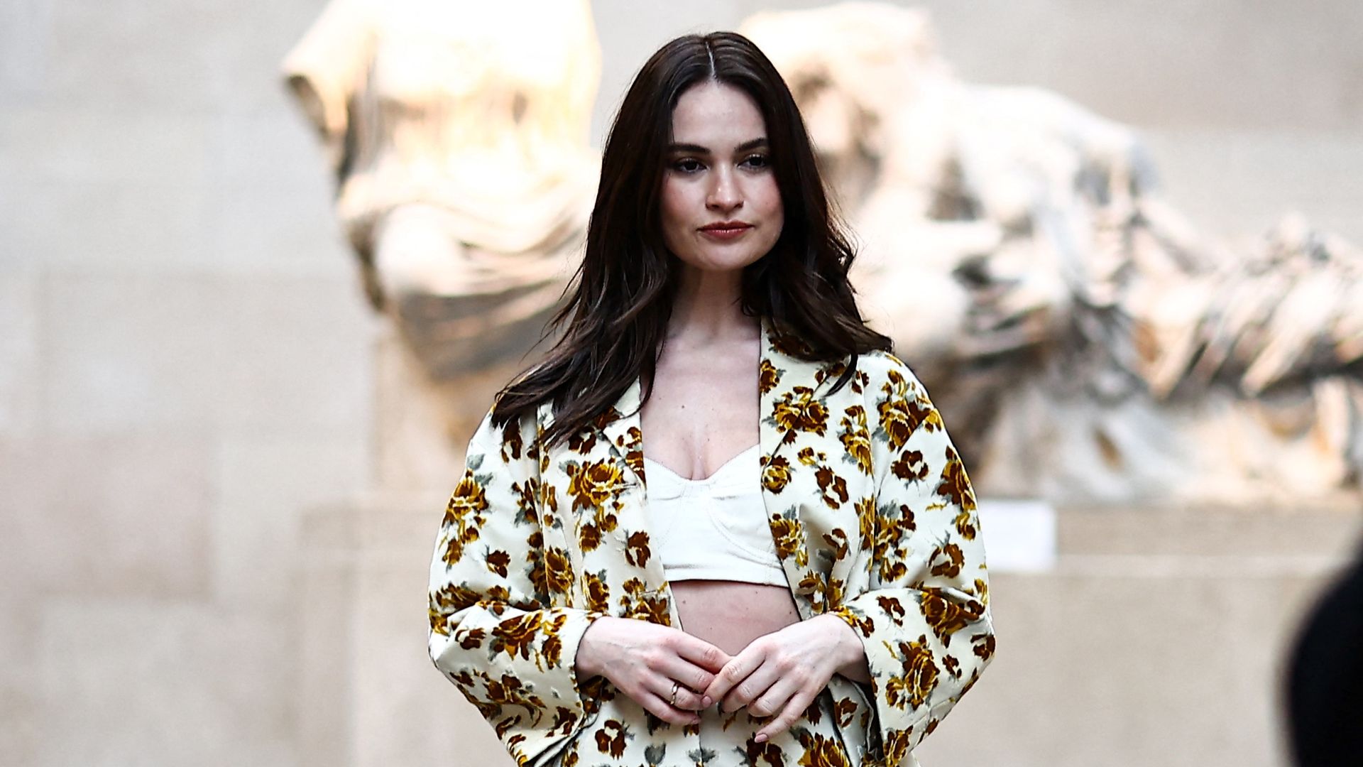 Lily James' shock gothic hair transformation is not to be missed