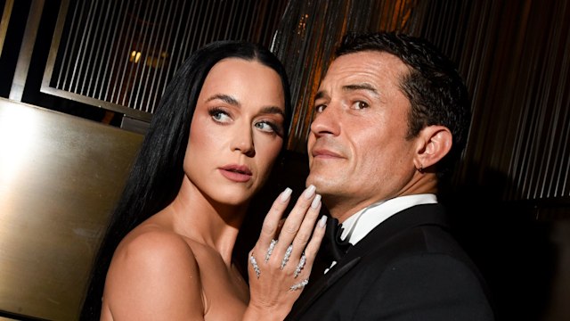 Katy Perry and Orlando Bloom at the Kering Caring for Women Dinner during New York Ready to Wear Fashion Week held at The Pool on September 9, 2024 in New York, New York