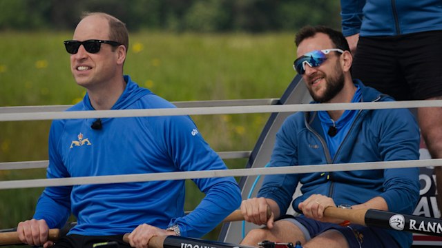 Prince William appears in film with HMS Oardacious crew to mark Mental Health Awareness Week