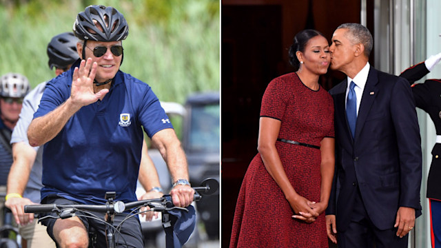 Joe Biden; Barack and Michelle Obama