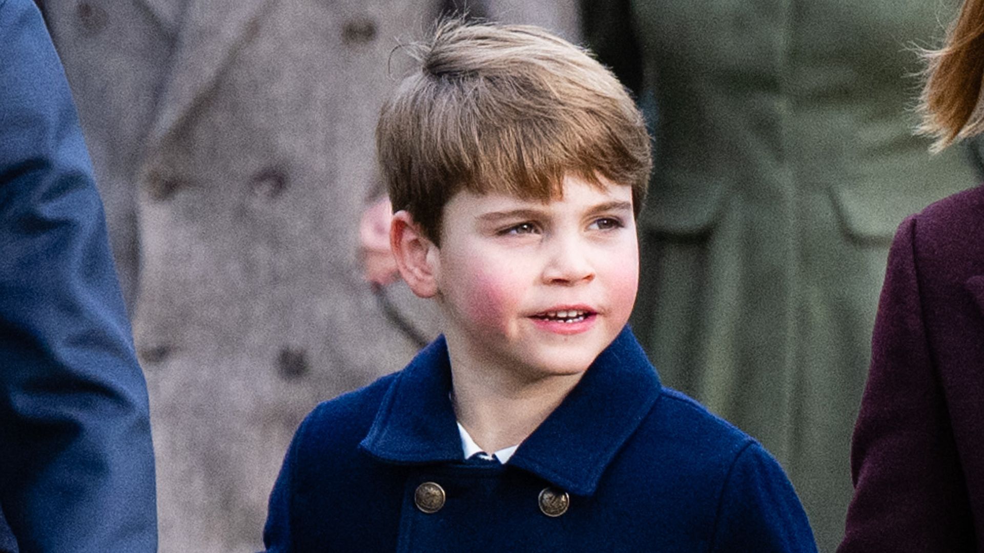  Prince Louis of Wales attends the Christmas Morning Service at Sandringham Church on December 25, 2023 in Sandringham, Norfol