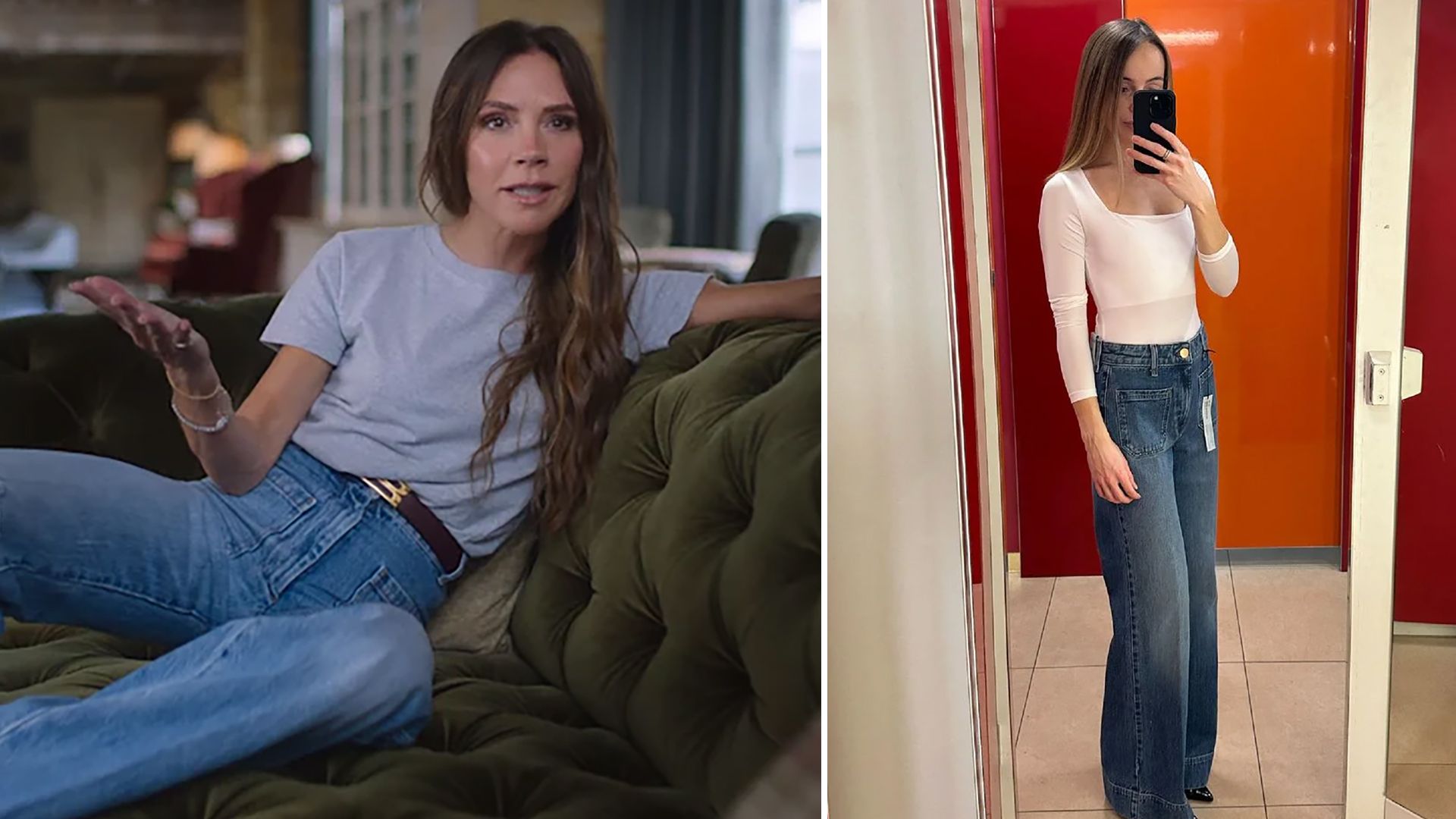 Victoria Beckham's flare jeans still live in my mind rent free so I found some amazing lookalikes