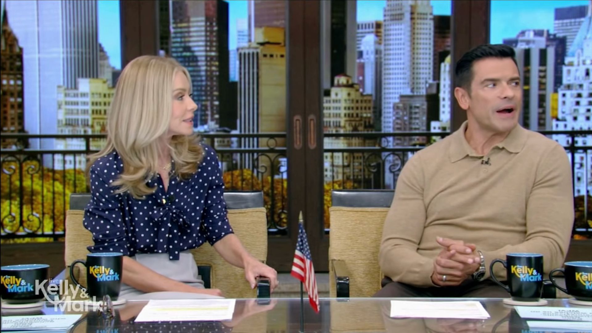 Kelly Ripa and Mark Consuelos admit they are not on the same page during chat about personal life