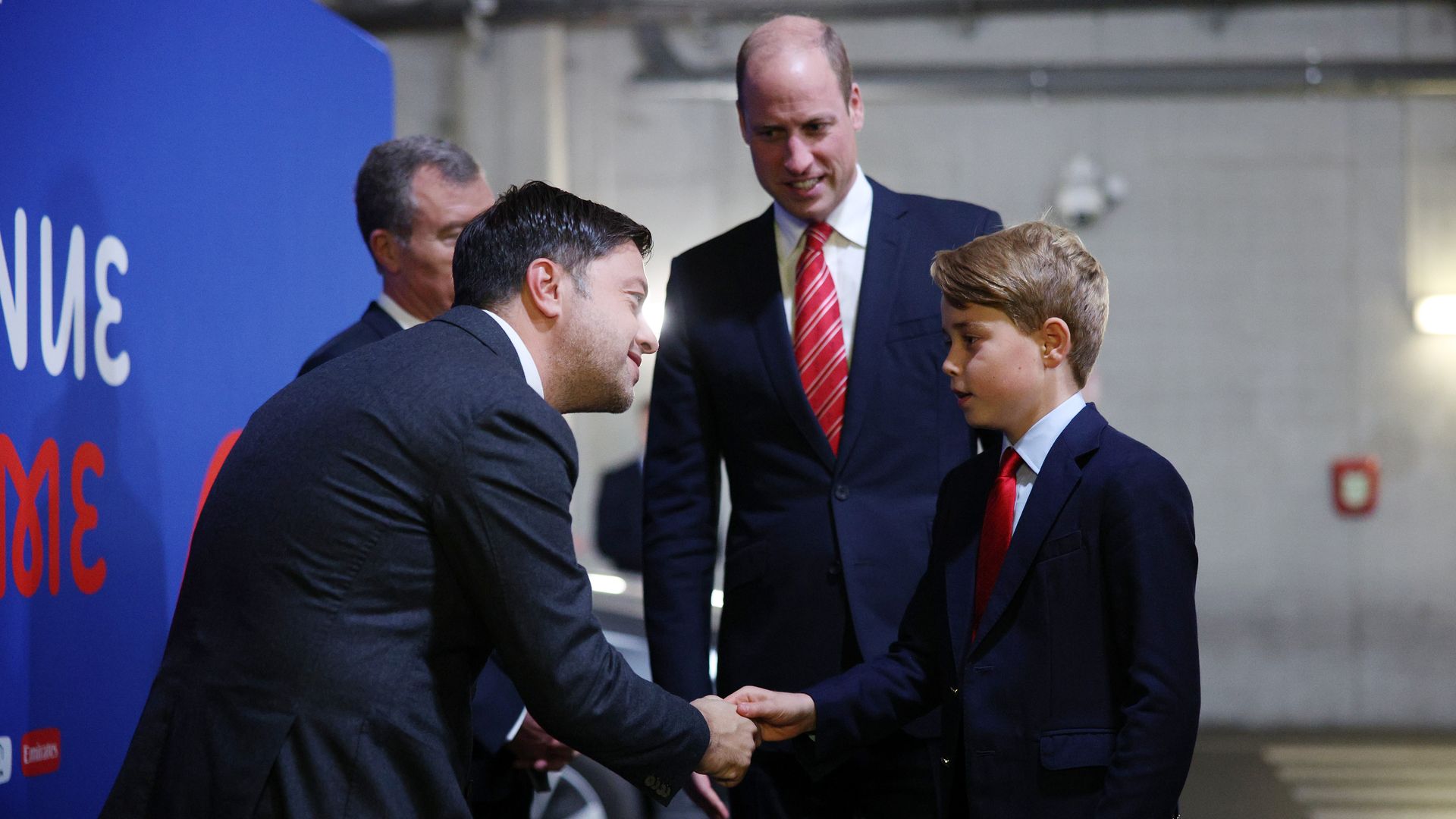 prince george shaking hands with mayor of marseille 