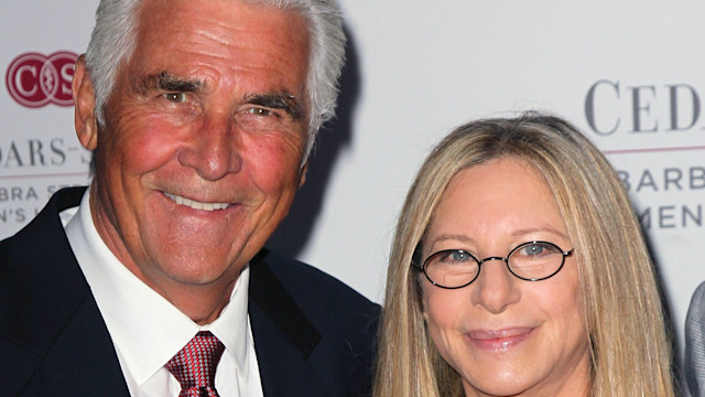 MALIBU, CA - JUNE 14:  Actor James Brolin (L) and wife actress Barbra Streisand attend an intimate dinner benefiting Cedars-Sinai Women's Heart Center hosted by Streisand at her home on June 14, 2012 in Malibu, California.  (Photo by David Livingston/Getty Images)