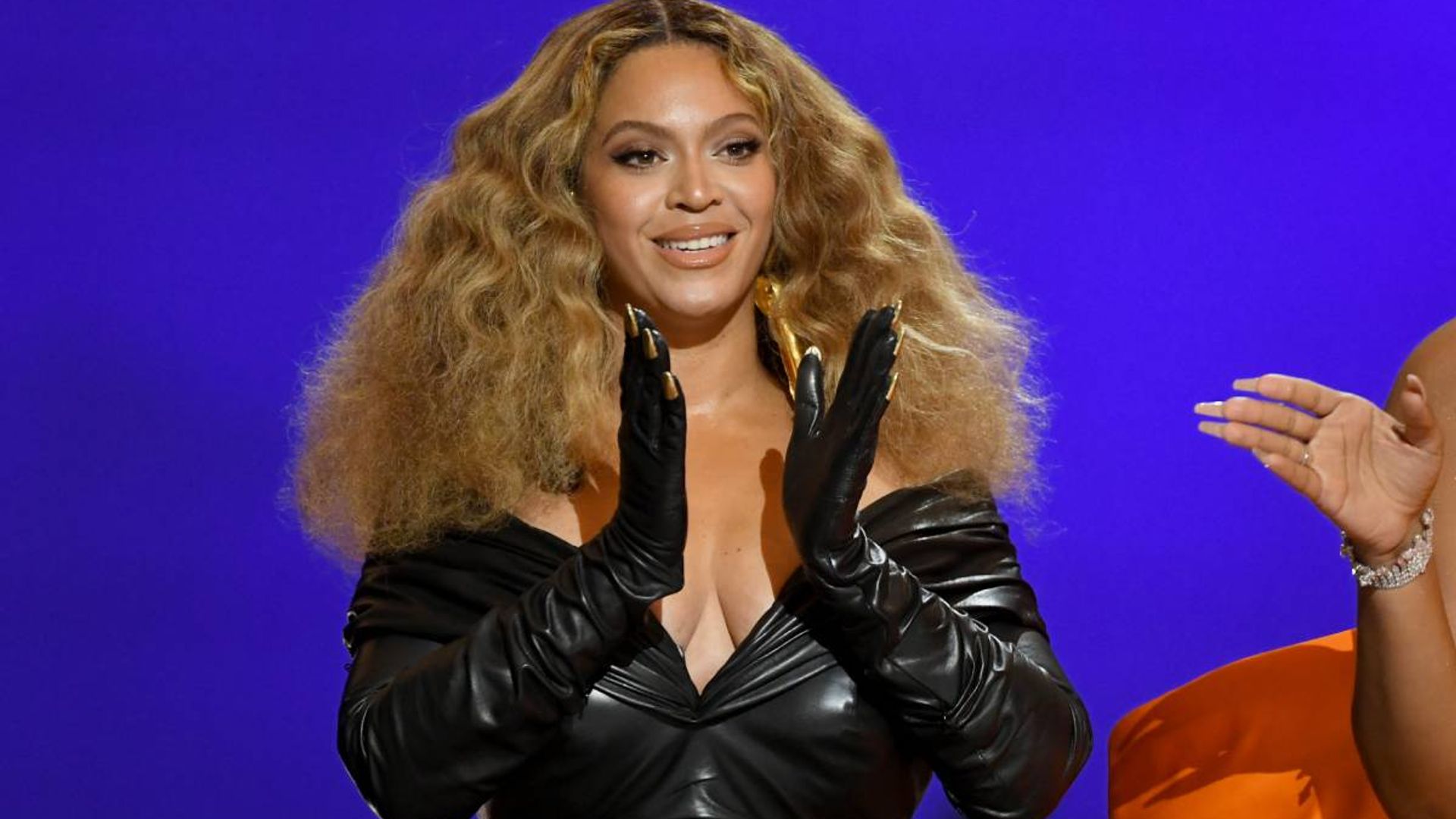 Beyoncé makes Grammys history in the most incredible leather mini dress