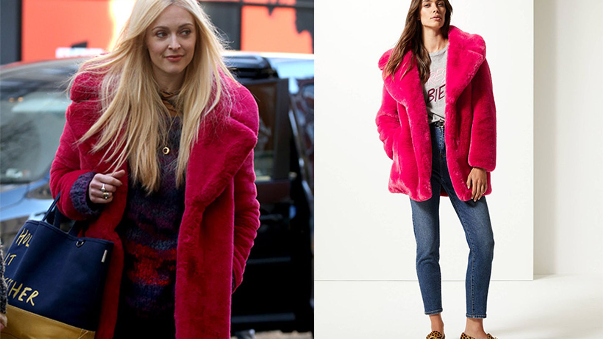 fearne cotton pink coat
