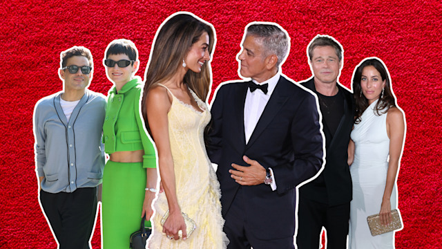 Rami Malek & Emma Corrin, Amal Clooney & George Clooney, Brad Pitt & Ines de Ramon