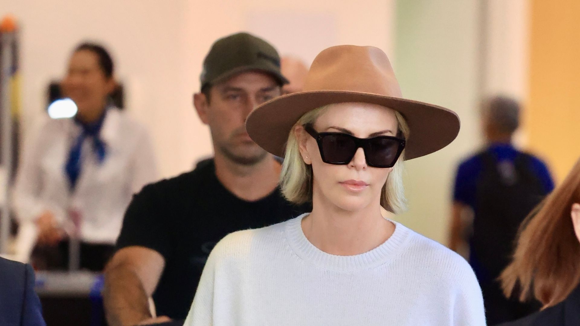 Charlize Theron stuns in low key look as she arrives Sydney for exciting chapter