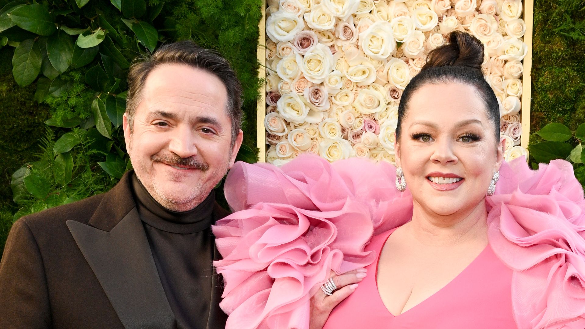Ben Falcone, Melissa McCarthy during the 82nd Annual Golden Globes held at The Beverly Hilton on January 05, 2025 in Beverly Hills, California
