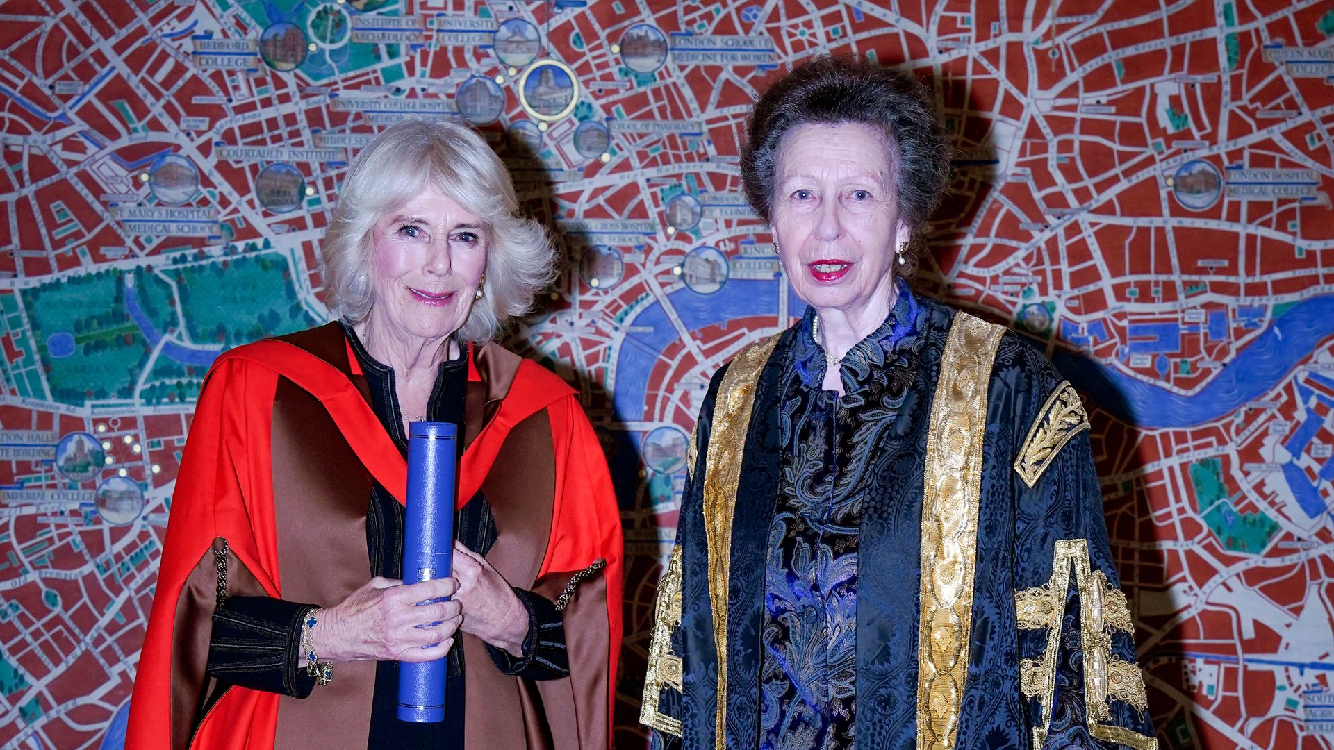 Princess Anne presents sister-in-law Queen Camilla with special honour in rare joint engagement