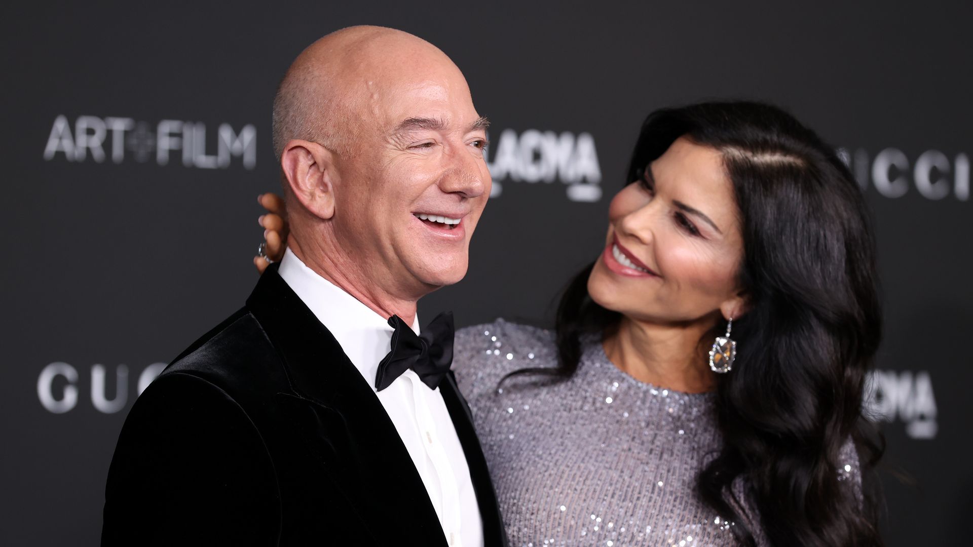 Jeff Bezos and Lauren Sanchez attend the 10th Annual LACMA ART+FILM GALA presented by Gucci at Los Angeles County Museum of Art on November 06, 2021 in Los Angeles, California