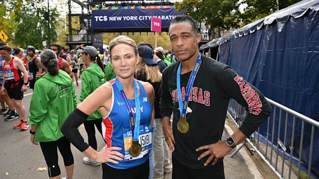 Amy and TJ at the New York Marathon