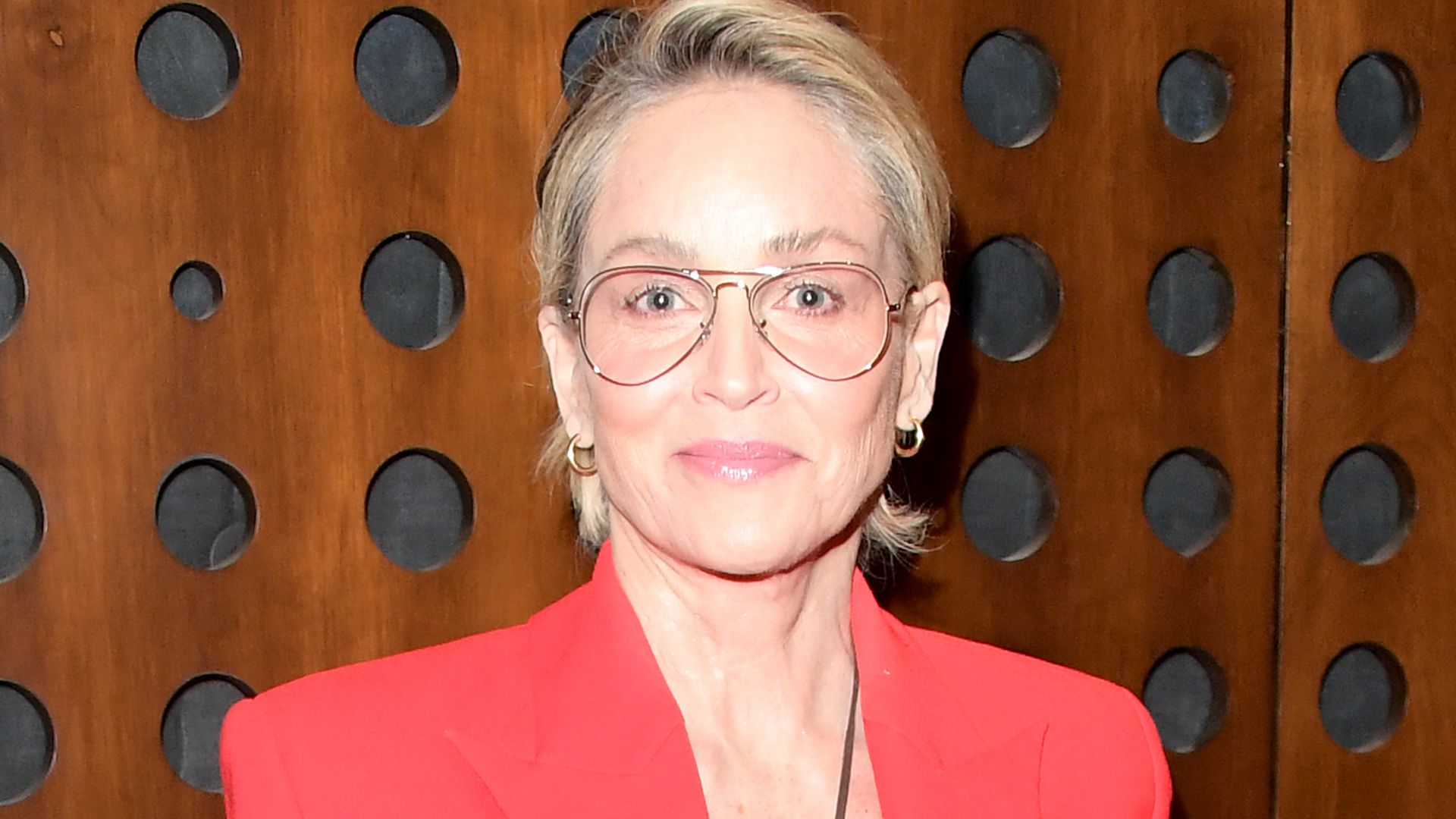 Sharon Stone 65 Stuns In A Figure Hugging Gown And A Makeup Free Look Hello