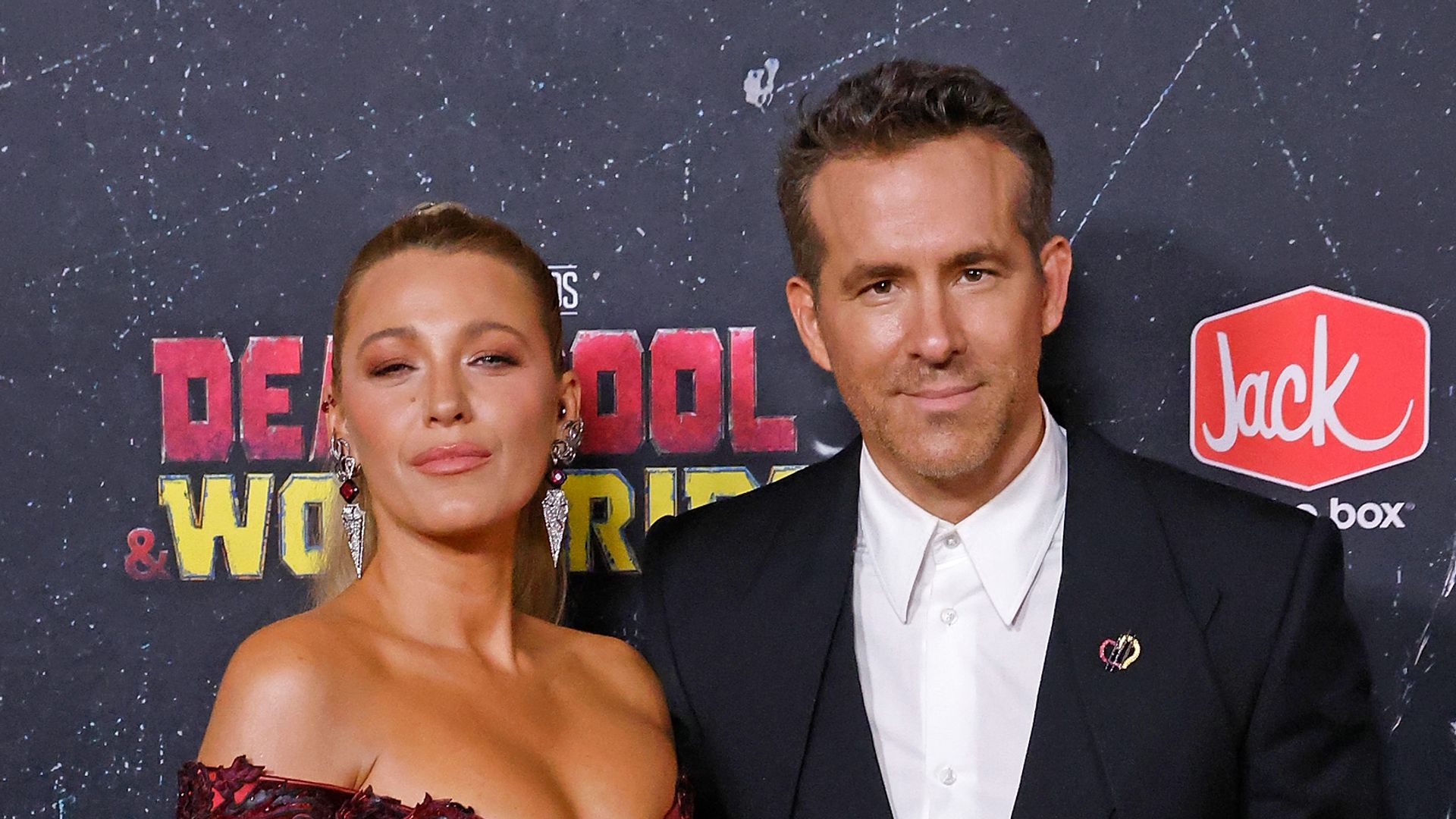 Blake Lively and Ryan Reynolds attend the world premiere of "Deadpool & Wolverine" at Lincoln Center on July 22, 2024 in New York City.