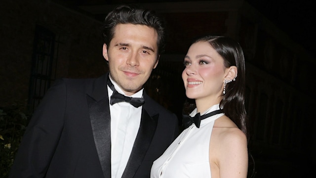 Brooklyn Beckham, Nicola Peltz at Victoria Beckham Paris Fashion Week RTW Spring 2025 - Arrivals on September 27, 2024 in Paris, Ile-de-France
