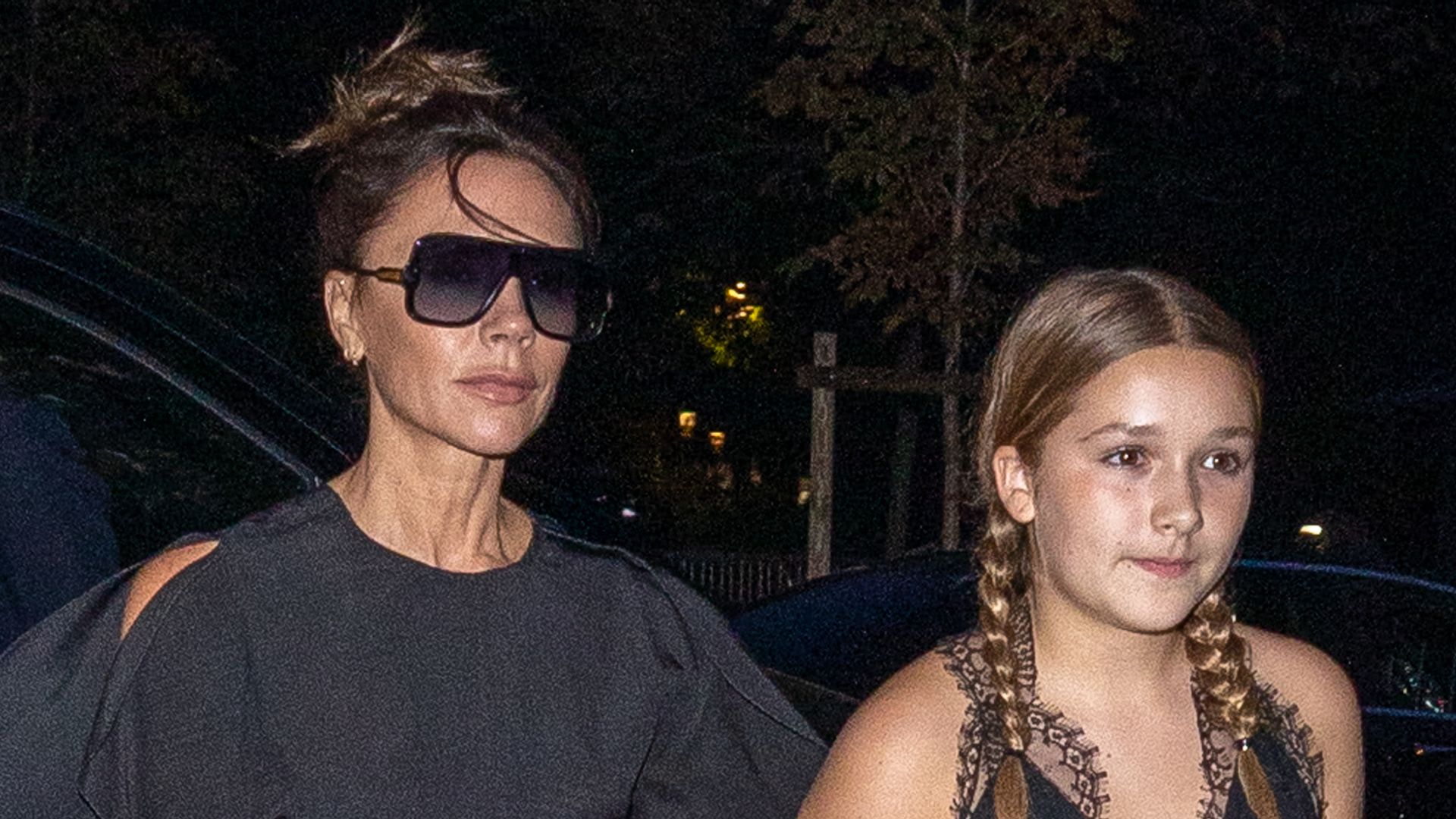 Harper Beckham 12 Is The Image Of Mum Victoria In Copycat Black Dress Hello 