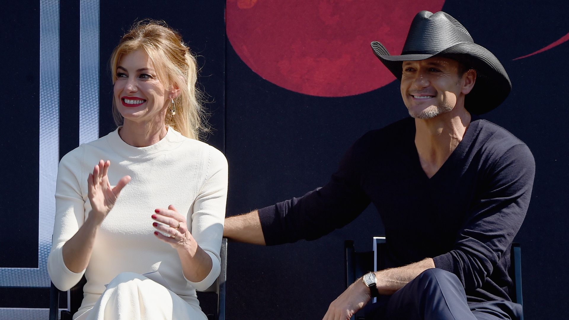 Honorees Faith Hill And Tim McGraw during the Nashville Music City Walk Of Fame Induction Ceremony at Nashville Music City Walk of Fame on October 5, 2016