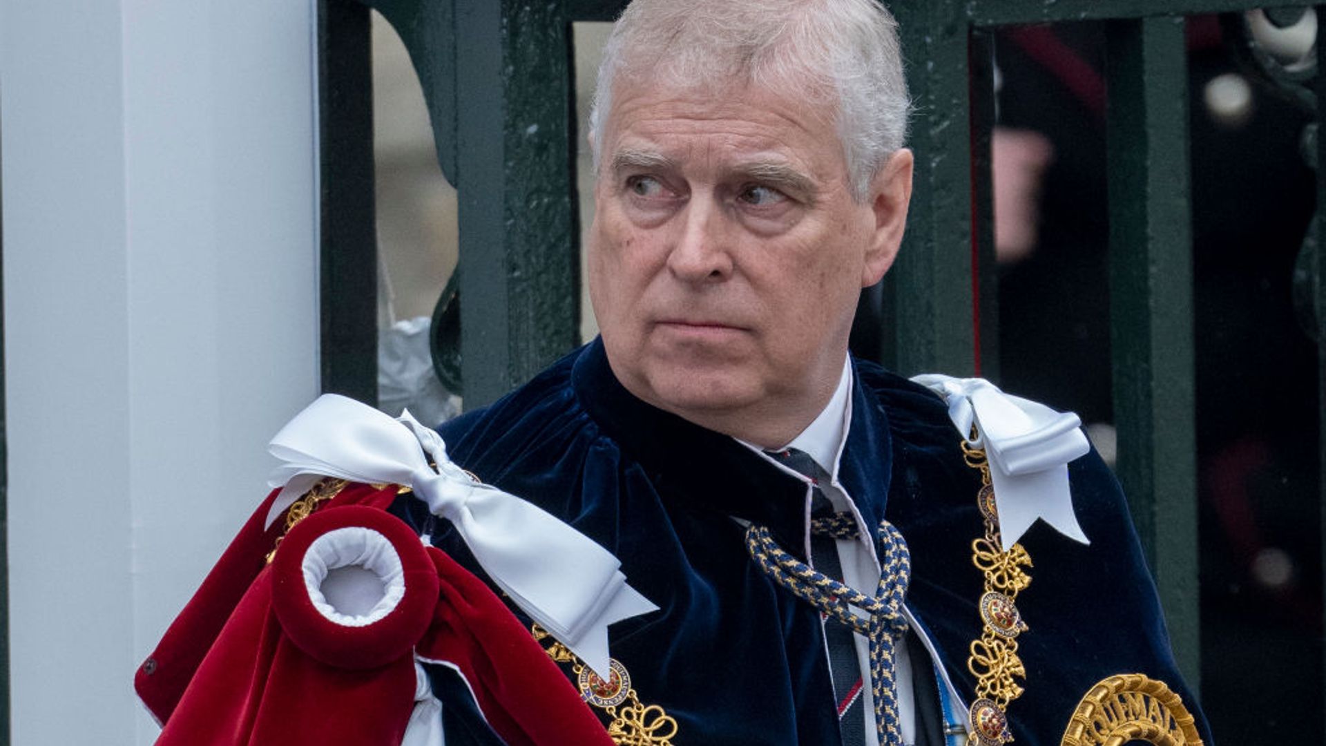 Prince Andrew, Duke of York at Westminster Abbey during the Coronation of King Charles III and Queen Camilla